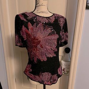 Andretta Donnatello beaded top